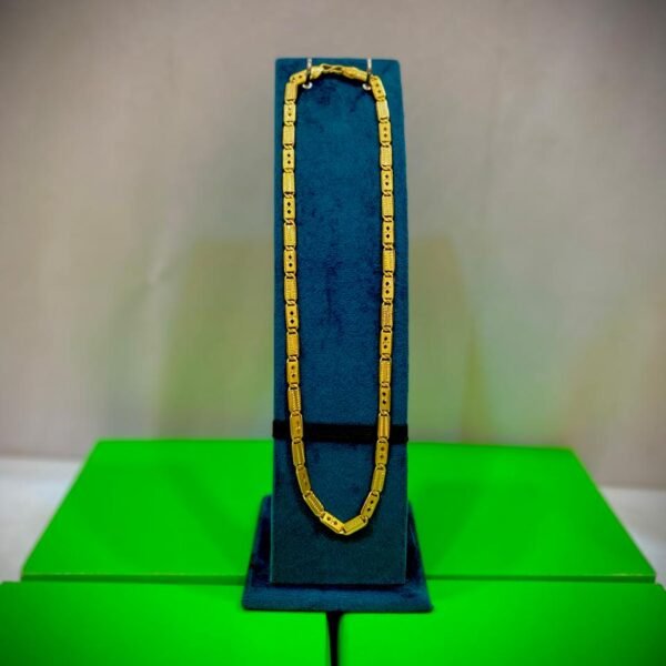 The 'Executive Bar Link' Chain (1 Gram Gold Plated)